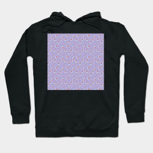 Daisy Flowers Pattern on Lavender Purple Hoodie